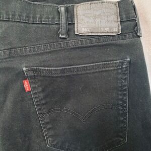Levis 541 Mens 40 x 32 Black denim Jeans Straight leg